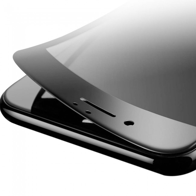 Apple iPhone 7 iPhone 8 Glass 3D Privacy Screen Protector Ultimate by Margoun - Black Edge