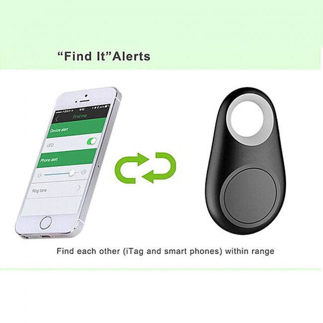 Bluetooth Anti Lost Theft Device Key Finder - Black