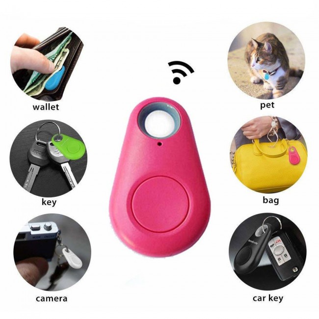 Bluetooth Anti Lost Theft Device Key Finder - Pink