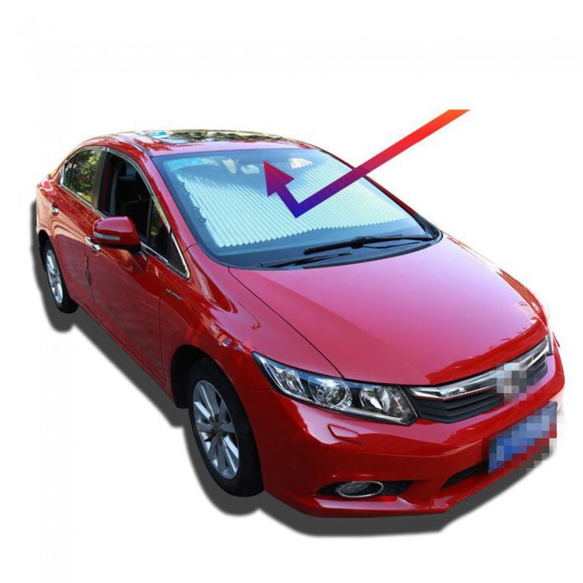 Margoun Retractable Car Windshield Sun Shade Sun Visor 65x150-200