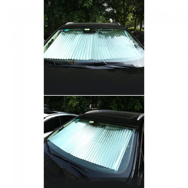 Margoun Retractable Car Windshield Sun Shade Sun Visor 65x150-200