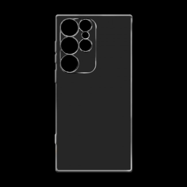 Margoun Clear Case Cover TPU for Samsung Galaxy S22 Ultra - Black Edge