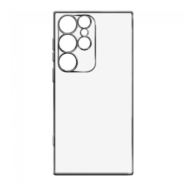 Margoun Clear Case Cover TPU for Samsung Galaxy S22 Ultra - Black Edge