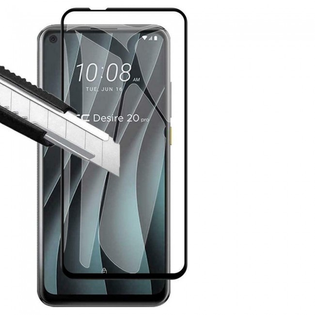 HTC Desire 20 Pro Tempered Glass 3D 2Pack Super Shieldz by Margoun - Side Black