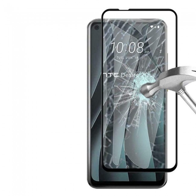 HTC Desire 20 Pro Tempered Glass 3D 2Pack Super Shieldz by Margoun - Side Black
