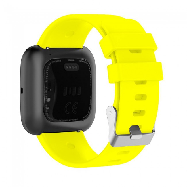 Fitbit Versa - Versa 2 and Versa Lite Watch Sport Silicone Band Henlein Series by Margoun - Yellow