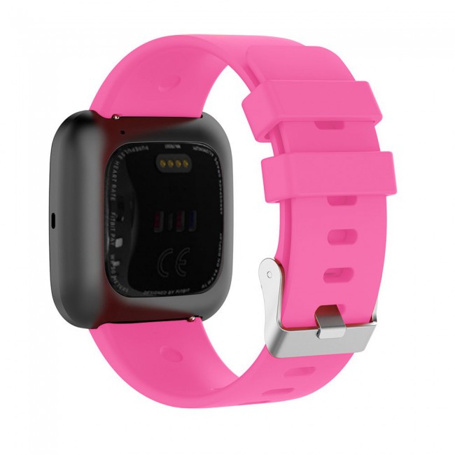 Fitbit Versa - Versa 2 and Versa Lite Watch Sport Silicone Band Henlein Series by Margoun - Hot Pink