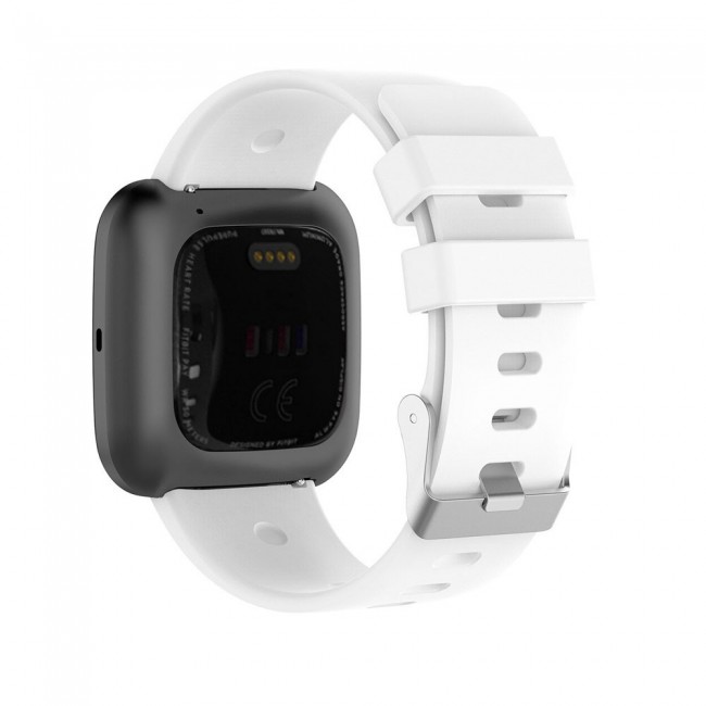 Fitbit Versa - Versa 2 and Versa Lite Watch Sport Silicone Band Henlein Series by Margoun - White