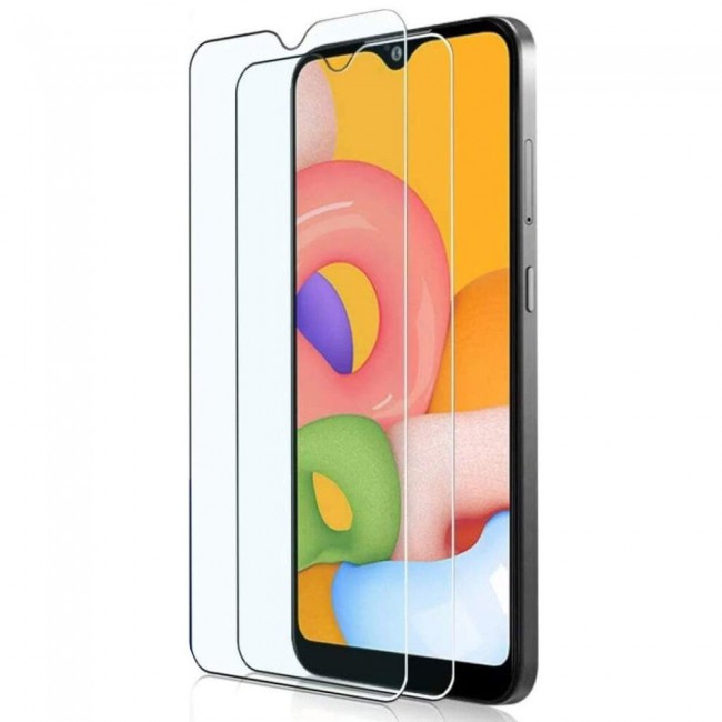 Samsung Galaxy A01 Tempered Glass 2 Pack Super Shieldz by Margoun - Clear