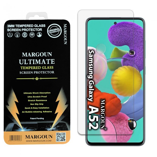 Samsung Galaxy A52 A52 5G Tempered Screen Protector Ultimate by Margoun - Clear