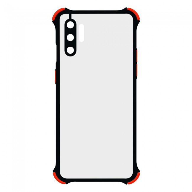 Samsung Galaxy Note 10 Plus Frosted Gorilla Cover with Silicone Edge Proguard by Margoun - Black
