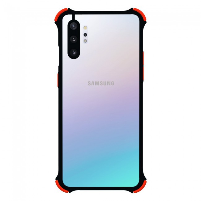 Samsung Galaxy Note 10 Plus Frosted Gorilla Cover with Silicone Edge Proguard by Margoun - Black