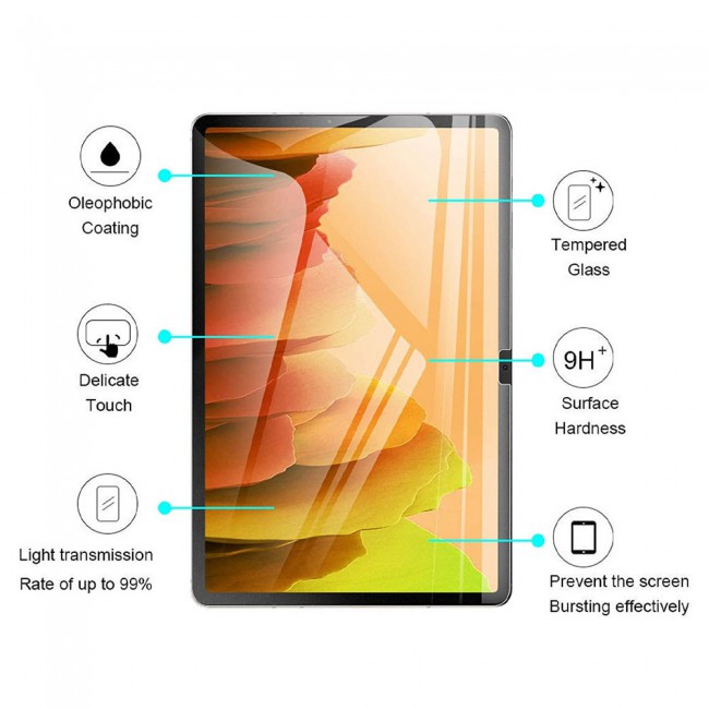 Galaxy Tab A7 10.4 2020 SM-T500 SM-T505 Tempered Screen Protector - 2Pack Clear