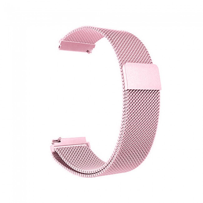 Samsung Galaxy Watch Active and Active 2 40-44mm Milanese Band 20mm Henlein Series by Margoun - Pink