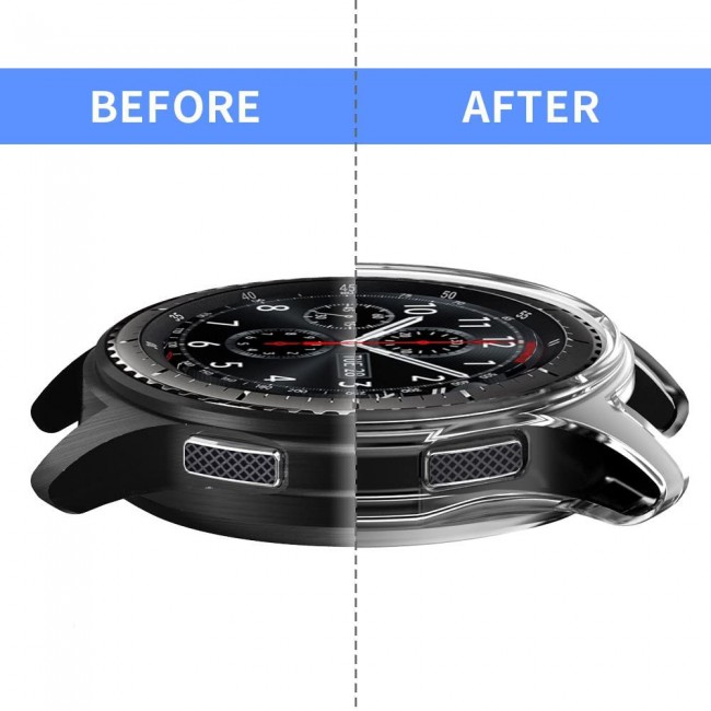 Samsung Gear S3 Frontier S3 Classic 2Pack Screen Protector and Clear TPU Cover by Margoun