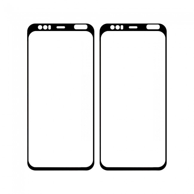 Google Pixel 4 XL Tempered 3D Glass 2-Pack Super Shieldz Margoun - Black Frame