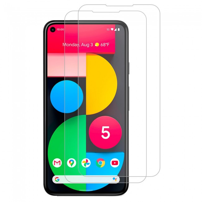 Google Pixel 5 Tempered Screen Protector Super Shieldz Margoun 2Pack Clear 