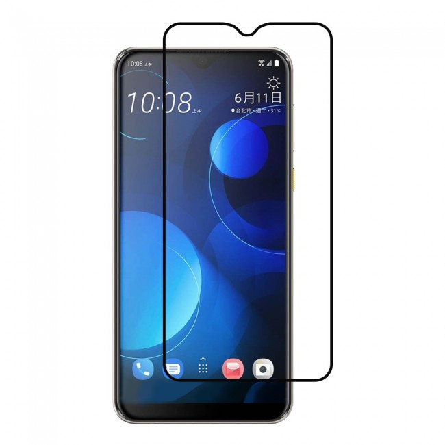 HTC Desire 19PLUS Tempered Glass 3D Grand Shieldz Margoun - Black Frame