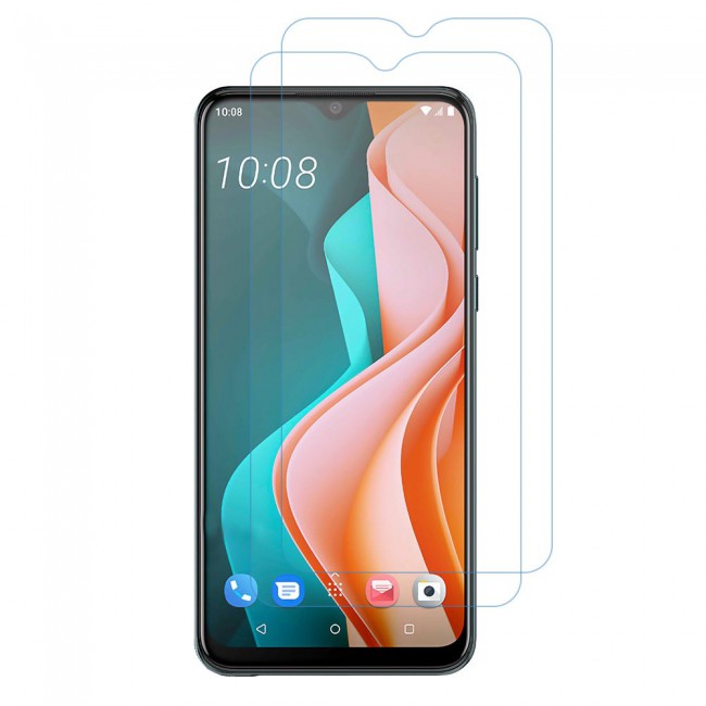 HTC Desire 19s Tempered Glass 2 Pack Max Shieldz Margoun - Clear
