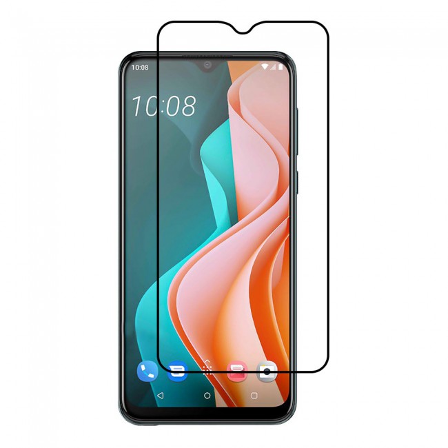 HTC Desire 19s Tempered Glass 3D Grand Shieldz Margoun - Black Frame