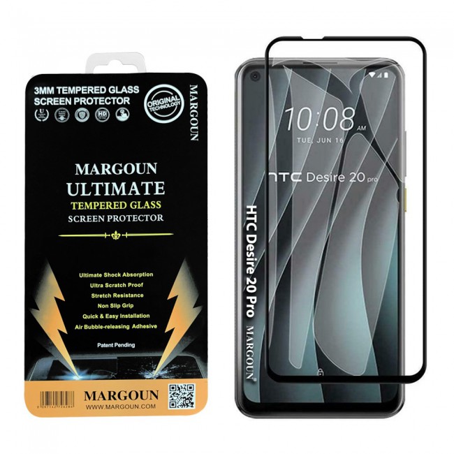 HTC Desire 20 Pro Tempered Glass 3D Ultimate by Margoun - Side Black