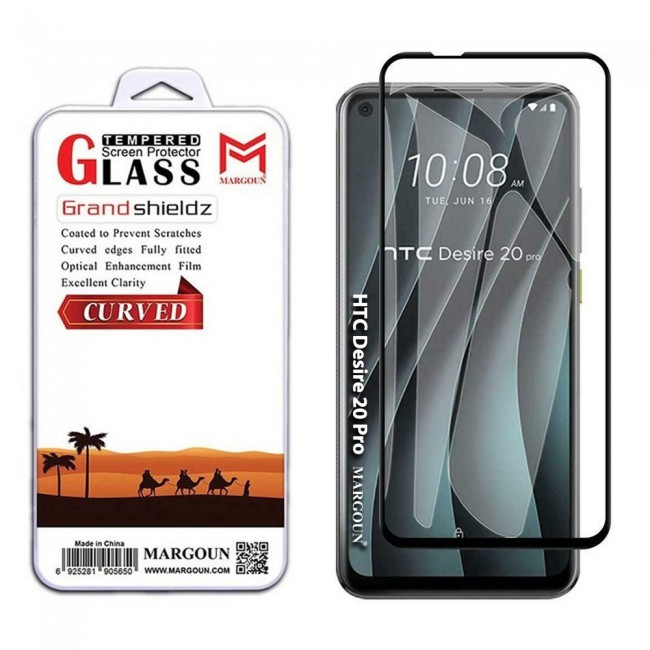 HTC Desire 20 Pro Tempered Glass 3D Grand Shieldz by Margoun - Side Black