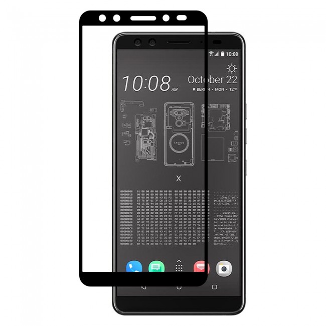 HTC Exodus 1 Tempered Glass 3D Grand Shieldz Margoun - Black Frame