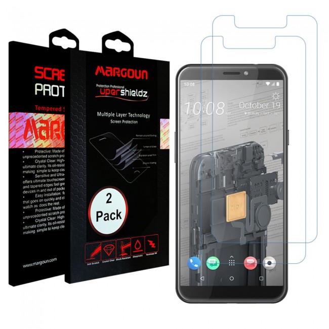 HTC Exodus 1s Glass 2 Pack Super Shieldz Margoun- Clear