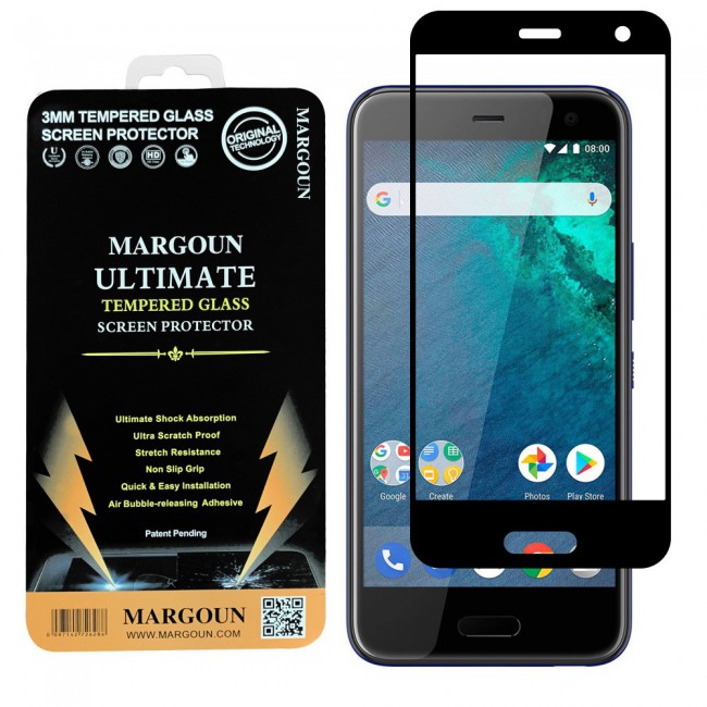 HTC U11 Life Tempered Glass 3D Ultimate Margoun - Black Frame