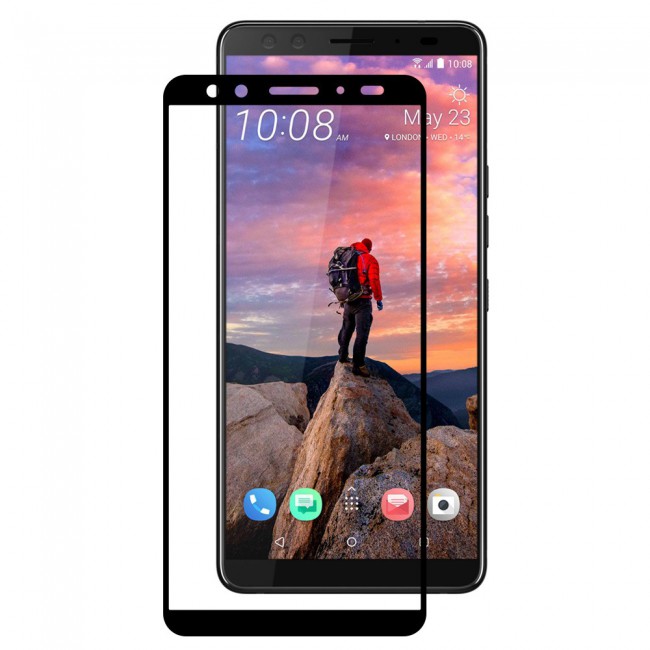 HTC U12 PLUS Tempered Glass 3D Grand Shieldz Margoun - Black Frame