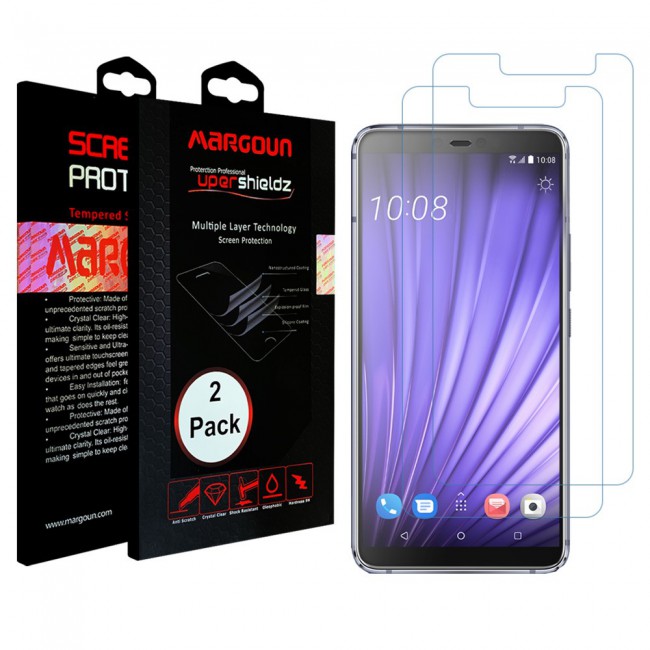 HTC U19e Glass 2 Pack Super Shieldz Margoun - Clear