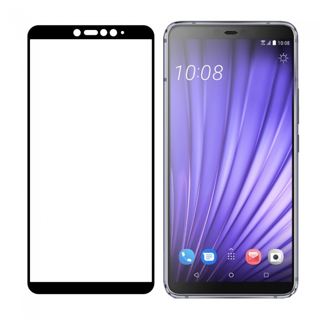 HTC U19e Tempered Glass 3D Grand Shieldz Margoun - Black Frame