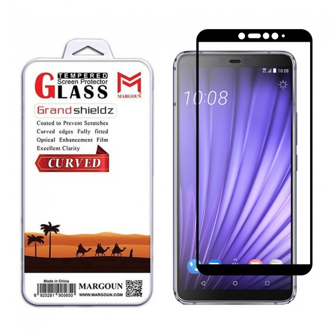 HTC U19e Tempered Glass 3D Grand Shieldz Margoun - Black Frame