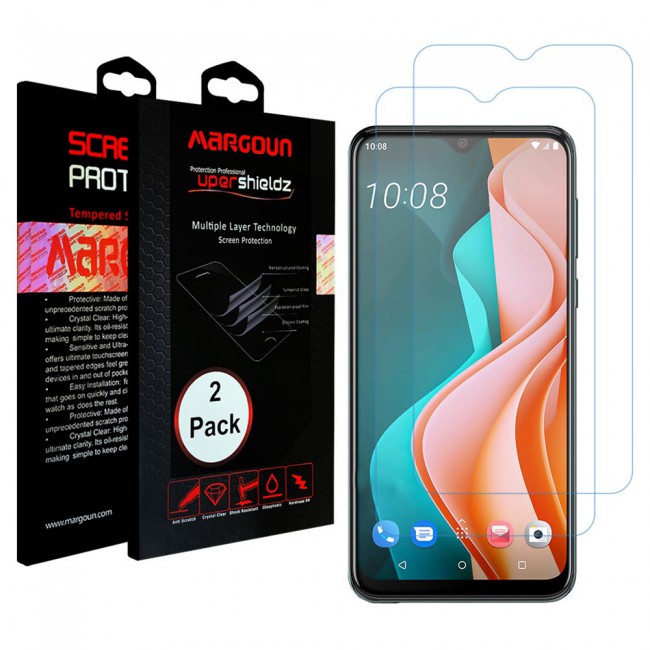 HTC Wildfire R70 Glass 2 Pack Super Shieldz Margoun- Clear