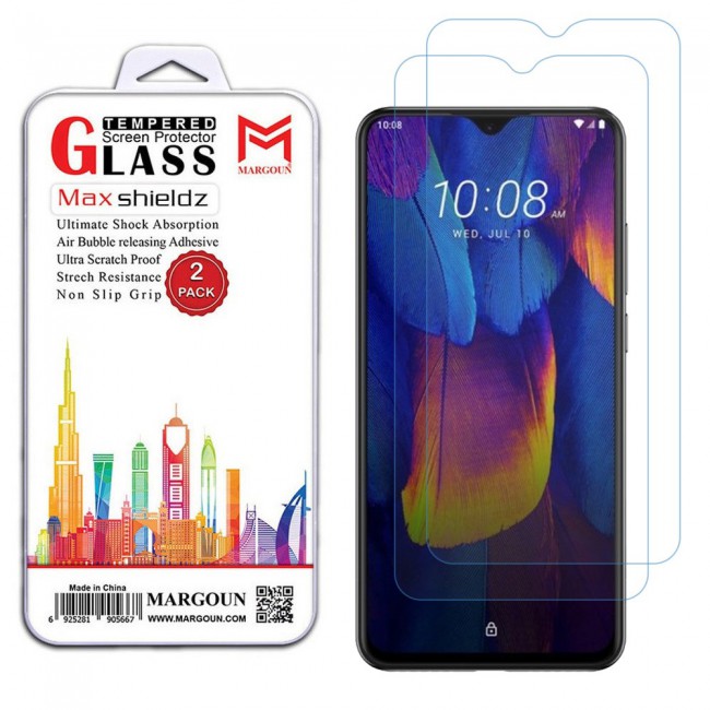 HTC Wildfire X Tempered Glass 2 Pack Max Shieldz Margoun - Clear