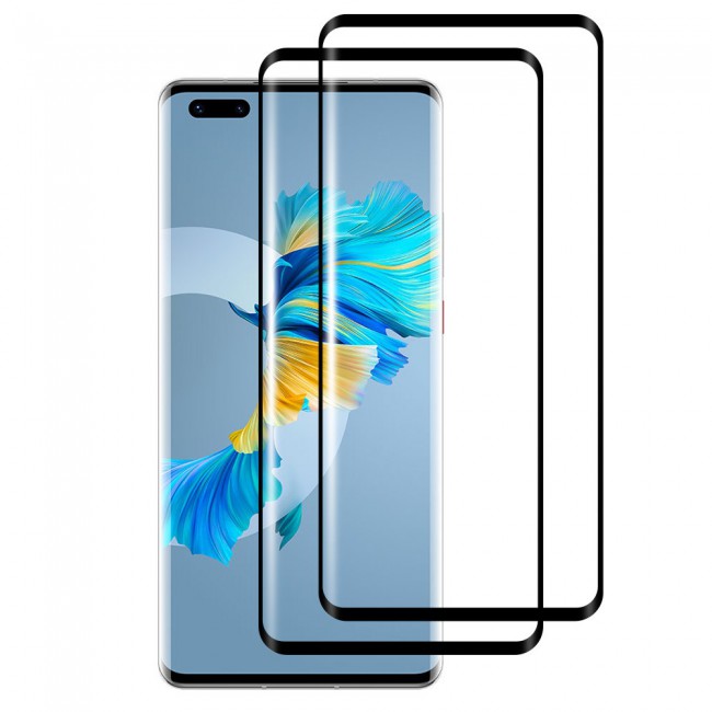 Huawei Mate 40 Pro 2-Pack Side Glue 9D Screen Protector Super Shieldz by Margoun