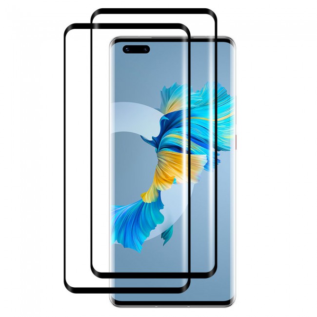 Huawei Mate 40 Pro Plus 2-Pack Side Glue 9D Screen Protector Super Shieldz by Margoun