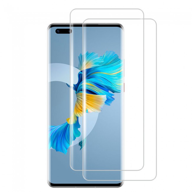 Huawei Mate 40 Pro Tempered Screen Protector Super Shieldz by Margoun - 2-Pack Clear