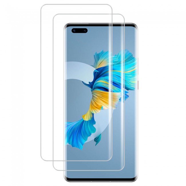 Huawei Mate 40 Pro Tempered Screen Protector Max Shieldz by Margoun 2-Pack - Clear
