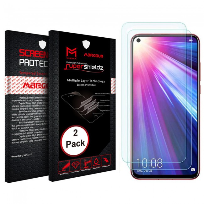 Huawei Nova 5T Tempered Glass 2 Pack Super Shieldz by Margoun - Clear