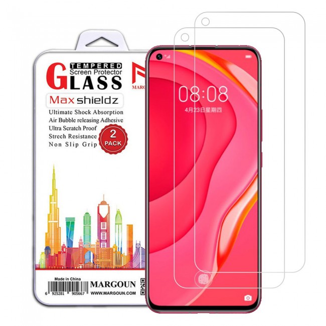 Huawei Nova 7 5G Tempered Glass 2Pack Max Shieldz Margoun - Clear