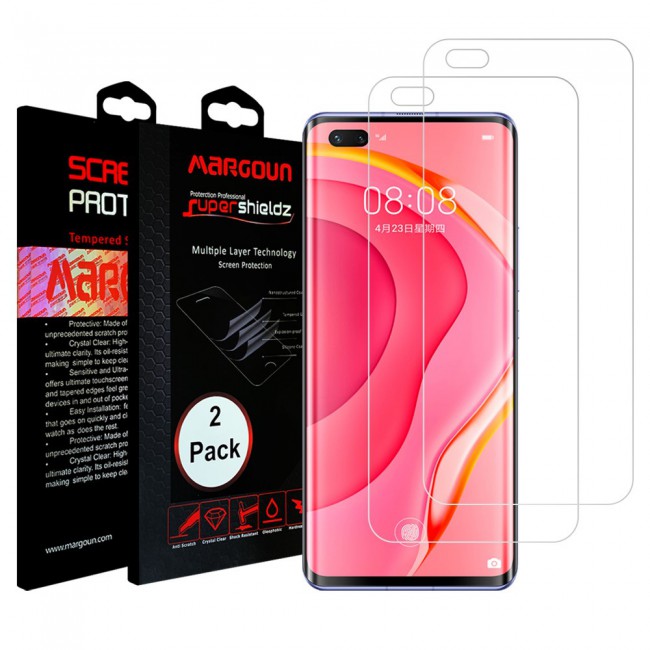 Huawei Nova 7 Pro 5G Tempered Glass 2 Pack Super Shieldz by Margoun - Clear