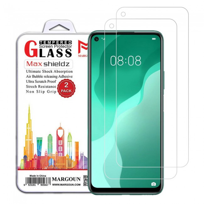 Huawei Nova 7 SE Tempered Glass 2Pack Max Shieldz Margoun - Clear