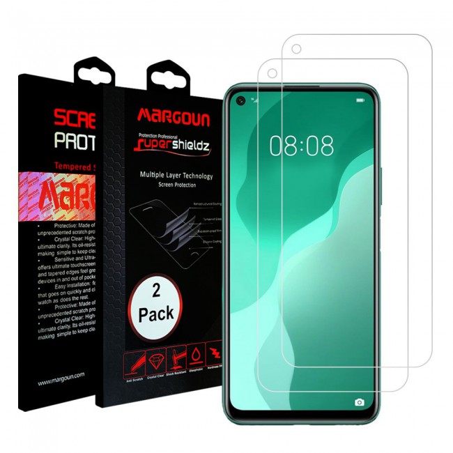 Huawei Nova 7 SE Tempered Glass 2 Pack Super Shieldz by Margoun - Clear