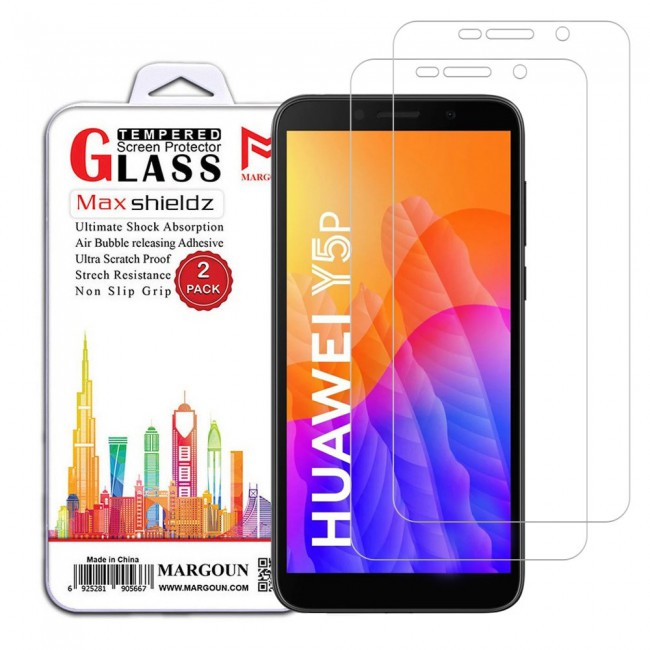 Huawei Y5p Tempered Glass 2Pack Max Shieldz Margoun - Clear