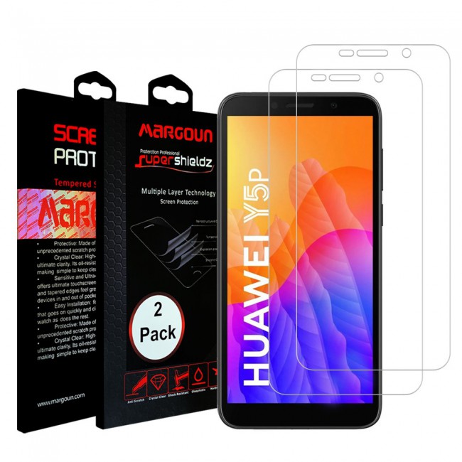 Huawei Y5p Tempered Glass 2 Pack Super Shieldz by Margoun - Clear
