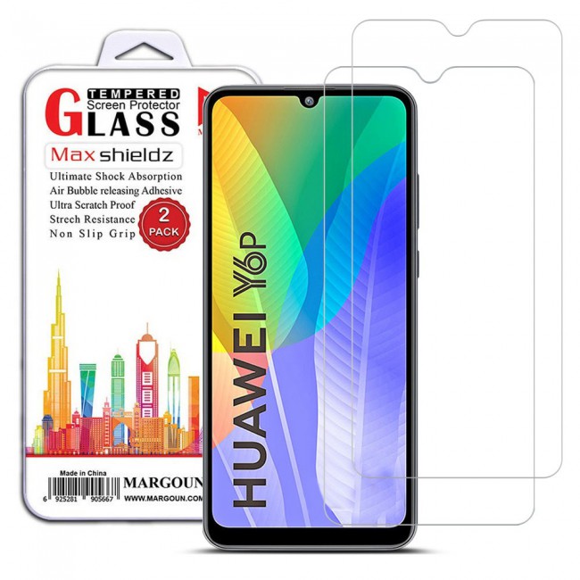 Huawei Y6p Tempered Glass 2Pack Max Shieldz Margoun - Clear