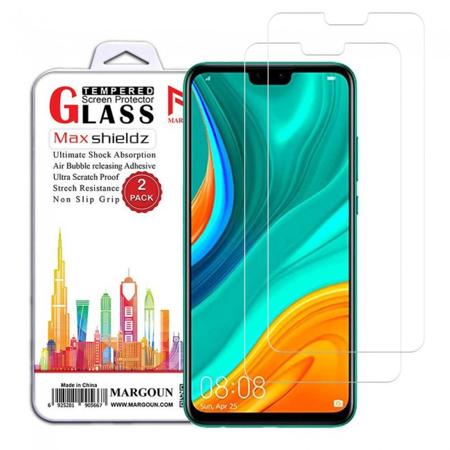 Huawei Y8s Tempered Glass 2Pack Max Shieldz Margoun - Clear