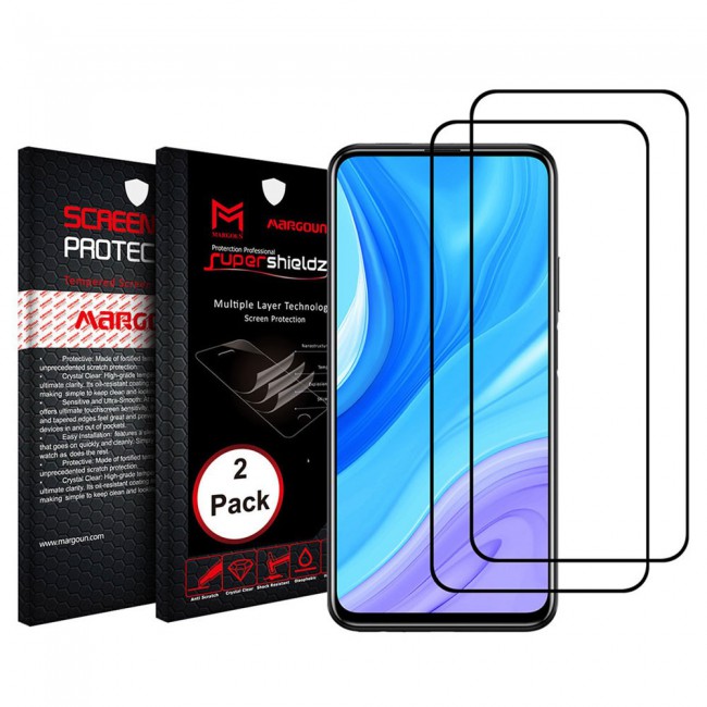 Huawei Y9a 2-Pack Glass 3D Screen Protector Super Shieldz by Margoun - Black Edge