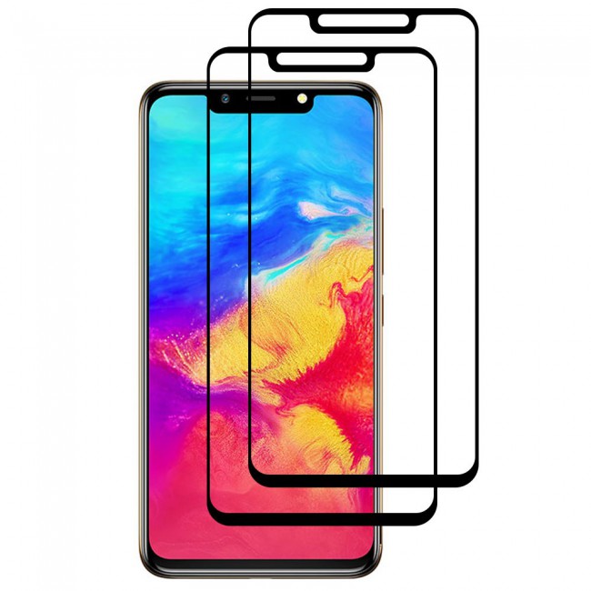 Infinix Hot 7 2-Pack Glass 3D Screen Protector Super Shieldz by Margoun - Black Edge